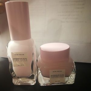 Watermelon glow sleep mask and moisturizer